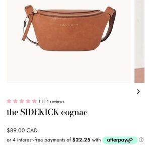 Poppies and Peonies: Sidekick Purse in Cognac